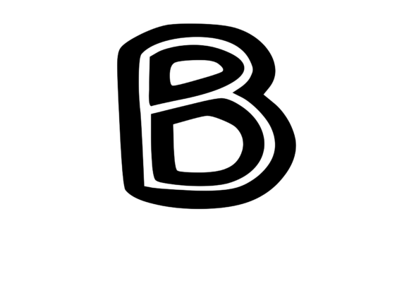 Bold Outlined Comic Mono Letter B Review