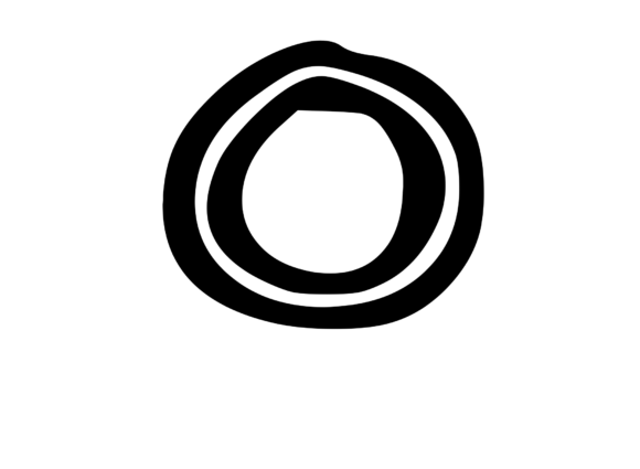 Bold Outlined Comic Mono Letter O Review