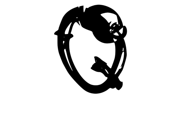 Bold Rotten Decaying Mono Letter Q Review