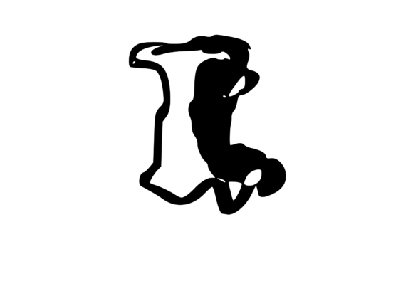 Cheesy Gooey Melting Mono Letter SVG I