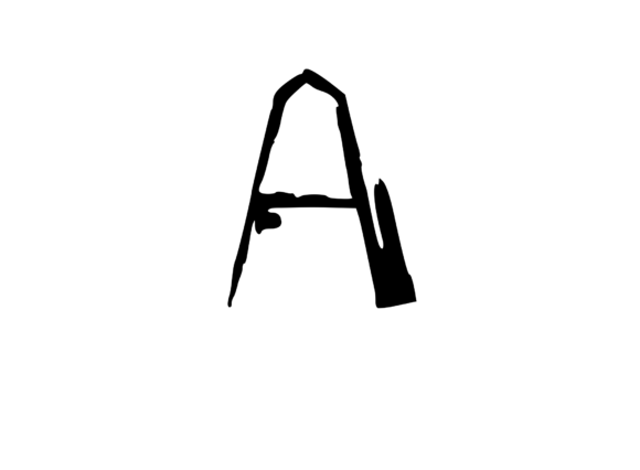 High Tek Grunge Mono Letter a Review for Embroidery Projects