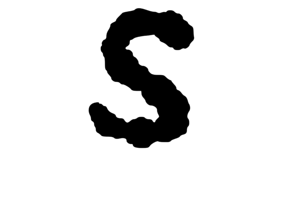 Ink Blot Stain Mono Letter S Review