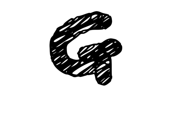 Rough and Messy Scribbled Mono Letter G